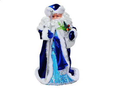 Дед Мороз в синей шубе.