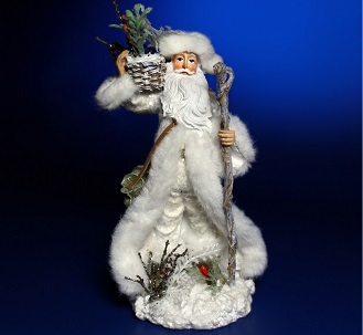 Дед Мороз в белой шубке